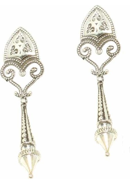 925 ayar Gümüş Külah Modeli Antik Bizans Küpe