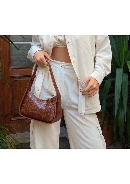 Kroko Desen Kadın Omuz Çantası fiyatları