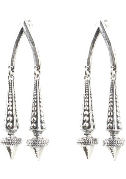 925 Ayar Gümüş Çift Konik Küpe fiyatları