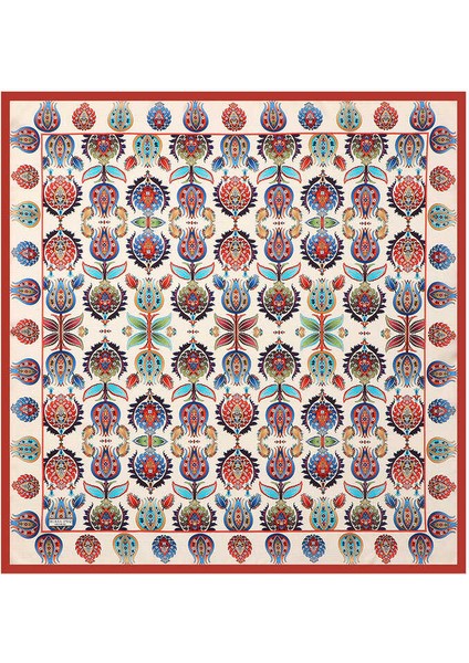 Taba Iznik Desen Ipek Eşarp