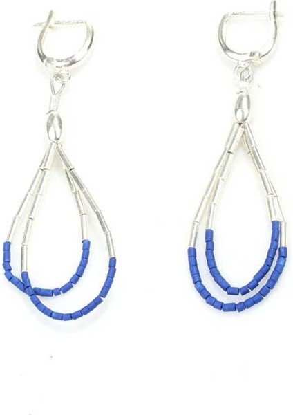 925 Ayar Gümüş Lapis Küpe modelleri