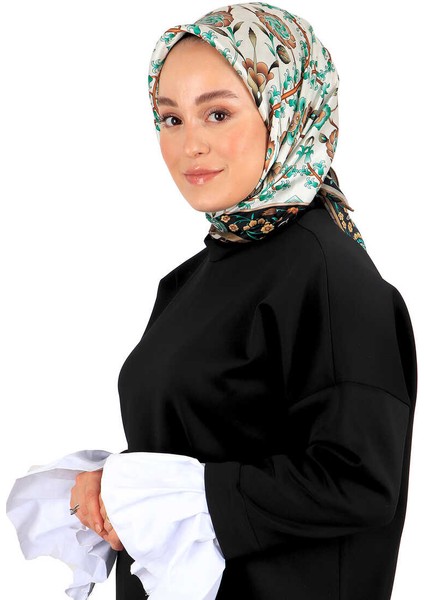 Vizon Siyah Selçuk Desen Ipek Eşarp fiyatları