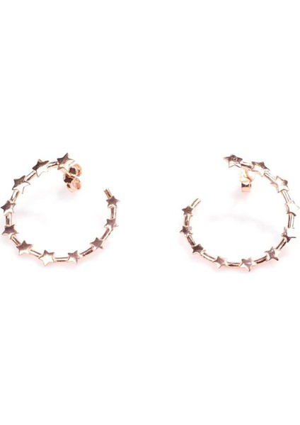 925 Ayar Gümüş Yıldızlı Halka Küpe fiyatları