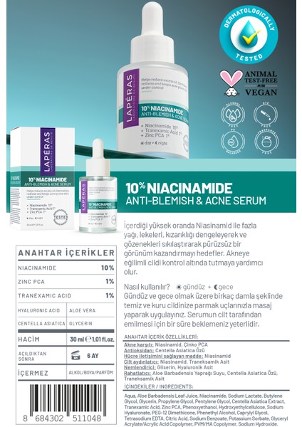 Aydınlatıcı ve Leke Karşıtı 12% Vitamin C + 10% Niacinamide Serum Seti