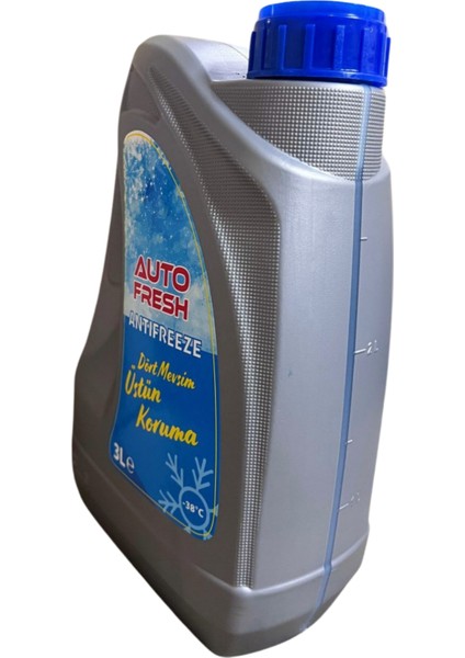 Autofresh Antifriz Mavi 3 Litre -37 Derece 3 Lt 4 Mevsim Korozyon Önleyici