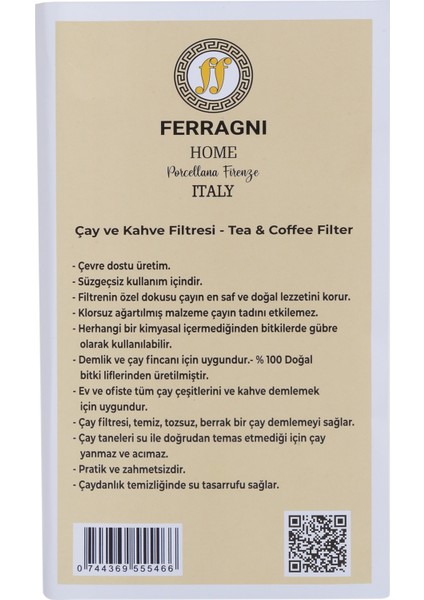 Çay Demleme Poşeti (Çay Filtresi) 2xl Jumbo Boy Tek Paket (50 Adet)