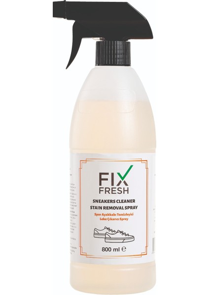 Fixfresh Spor Ayakkabı Temizleyici Sprey Kir Leke Çıkarıcı Ayakkabı Bakım Spreyi 800 ml