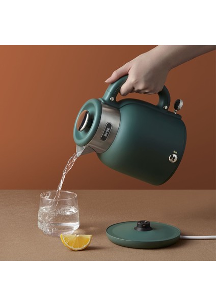 BR1040 Retro Yeşil Su Isıtıcı Çelik Kettle