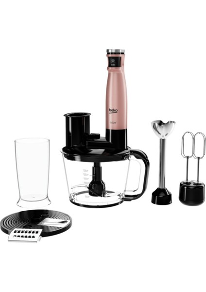 Rhb 5050 R Floral Rose 1500 W Blender Seti