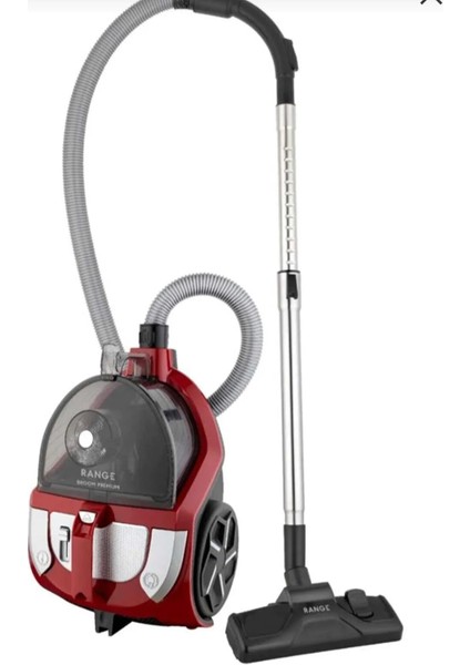 Broom Premıum Kırmızı 890W Toz Torbasız Süpürge