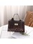 Küçük Kare Yılan Desenli Malzeme Renk Eşleştirme Kelly Kadın Çok Yönlü Crossbody Zincir Çantası (Yurt Dışından) 1