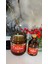 Aura Gift Shop Merry Christmas Etiketli Mum Ve Dekoratif Kibrit Seti, 210ml Vanilya Kokulu Mum, Yılbaşı 3