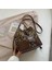 Şık Leopar Desenli Crossbody Çanta Sonbahar ve Kış Doku Kova Çanta (Yurt Dışından) 1