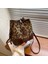 Şık Leopar Desenli Crossbody Çanta Sonbahar ve Kış Doku Kova Çanta (Yurt Dışından) 2