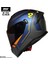 910 Blue Gri Mavi Motosiklet Kask 3