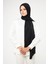 Sakafashion Hasır Desenli Jakarlı Şal - Siyah 2