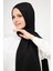 Sakafashion Hasır Desenli Jakarlı Şal - Siyah 5