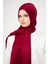 Sakafashion Hasır Desenli Jakarlı Şal - Bordo 1