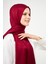 Sakafashion Hasır Desenli Jakarlı Şal - Bordo 3