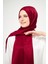 Sakafashion Hasır Desenli Jakarlı Şal - Bordo 4