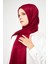 Sakafashion Hasır Desenli Jakarlı Şal - Bordo 5