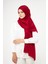 Sakafashion Jakarlı Ağaç Kabuğu Desenli Şal - Kırmızı 1