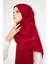Sakafashion Jakarlı Ağaç Kabuğu Desenli Şal - Kırmızı 5