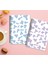 2'li Mottled Series Mavi + Mor 13 x 20 Spiralli Noktalı 56 Yaprak Defter Seti 1
