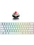 K620 Type-C Kablolu Kırmızı Switch Klavye LED Rgb 61 Tuşlu Rgb Mekanik Oyuncu Işıklı Klavye Ergonomik Tasarım Bilgisayar Pc Için Gaming Keyboard Beyaz Renk 2