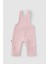 Fitilli Kadife Bebek Salopet Pembe 2