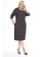 Çift Cepli Kışlık Büyük Beden Elbise 33B-2465 2