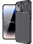 Apple iPhone 15 Kılıf Kamera Çıkıntılı Karbon Fiber Dokulu Renk Atmaz Koruyucu Kapak (Negro) 2