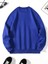Mavi İskelet Baskılı Oversize Bisiklet Yaka Erkek Sweatshirt. 3