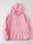 Pembe Time Never Baskılı Oversize Kapüşonlu Unisex Sweatshirt 4