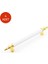 4'lü Set 256 mm Sarı Ayak Beyaz Anka Modeli Dolap Çekmece Mobilya Kulbu 1