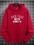 Unisex Pembe New York Baskılı 3 Iplik Oversize Kapüşonlu Sweatshirt 1