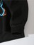 Unisex Siyah Love Bisiklet Yaka Baskılı Oversize Sweatshirt 4