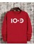 Cumhuriyetin 100. Yılına Özel Baskılı Kırmızı Bisiklet Yaka Unisex Sweatshirt 1