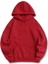 Kırmızı Çeşme Baskılı Oversize Kapuşonlu Erkek Sweatshirt 2