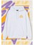 Beyaz Stay High Baskılı Oversize Kapuşonlu Unisex Sweatshirt 2