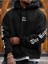 Siyah The Hope Baskılı Oversize Kapüşonlu Erkek Sweatshirt 1
