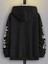 Siyah The Hope Baskılı Oversize Kapüşonlu Erkek Sweatshirt 2