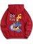 Kırmızı Çeşme Baskılı Oversize Kapuşonlu Erkek Sweatshirt 1