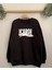 Siyah Icardi Baskılı Oversize Bisiklet Yaka Erkek Sweatshirt 1