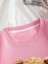 Pembe Ayıcık Baskılı Oversize Bisiklet Yaka Kadın Sweatshirt 2