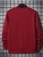 Kırmızı Çizgi Baskılı Oversize Bisiklet Yaka Erkek Sweatshirt 2