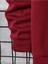 Kırmızı Çizgi Baskılı Oversize Bisiklet Yaka Erkek Sweatshirt 4