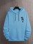Bebe Mavi Kral Kart Baskılı Oversize Erkek Sweatshirt 1