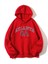Unisex Kırmızı Atlanta Ga Baskılı Sweatshirt 1