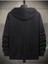 Erkek Siyah Xxx Ayıcık Baskılı Oversize Kapüşonlu Sweatshirt 2